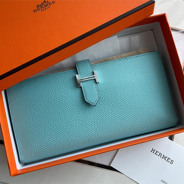 ついに再販開始!】 HERMES 美品 - Hermes ベアンスフレ ブルー