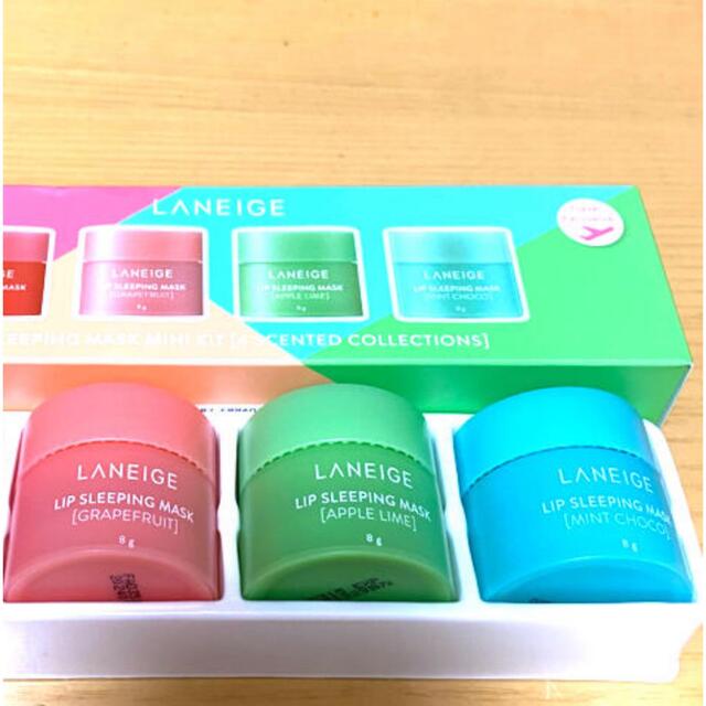 LANEIGE(ラネージュ)のラネージュ リップスリーピングマスク 8g 3種セット コスメ/美容のスキンケア/基礎化粧品(リップケア/リップクリーム)の商品写真