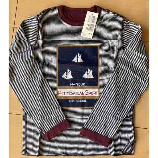 プチバトー(PETIT BATEAU)の新品タグ付き❗️プチバトー　チュビックリバーシブルTシャツ　10ans140cm(Tシャツ/カットソー)