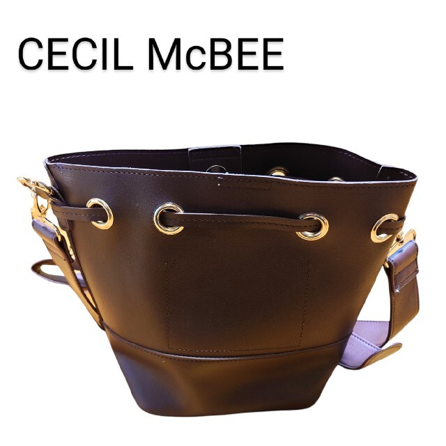 CECIL McBEE(セシルマクビー)のCECIL McBEE バケツショルダーバッグ レザー レディースのバッグ(ショルダーバッグ)の商品写真