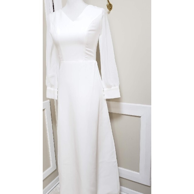 格安豊富な S ロング ウェディングドレス ホワイト レディース 白の通販 by 可愛い洋服 SHOP｜ラクマ 最安値人気