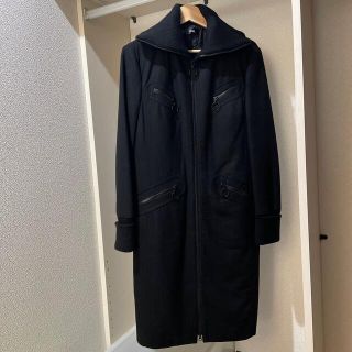 ザラ(ZARA)のMNG ウールコート　ブラックL(チェスターコート)