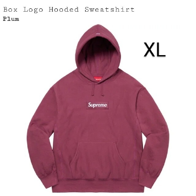 L 21FW Supreme Box Logo Plum 新品