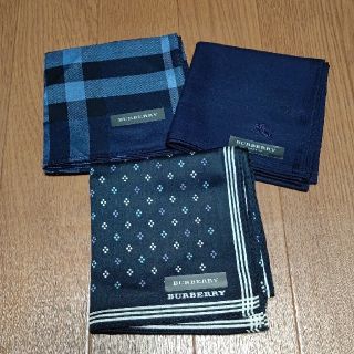 バーバリー(BURBERRY)の新品バーバリハンカチ3枚(ハンカチ/ポケットチーフ)