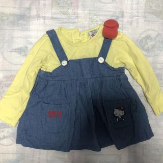 ハローキティ(ハローキティ)のキティちゃんチュニック　95サイズ(Tシャツ/カットソー)