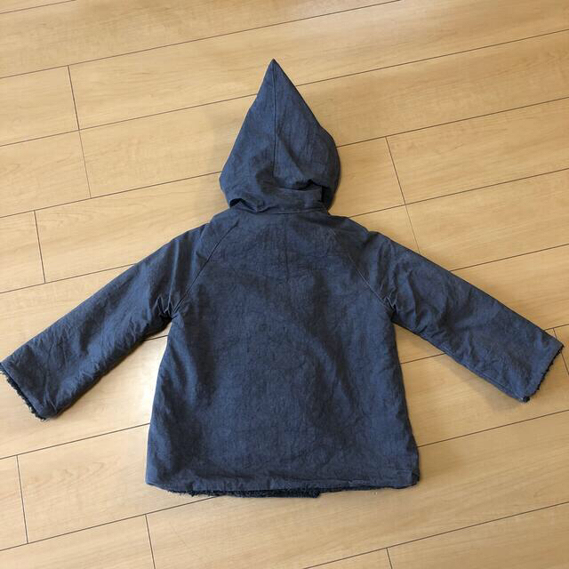 hibi とんがりフードコート 130 ハンドメイド キッズ/ベビー/マタニティのキッズ服女の子用(90cm~)(ジャケット/上着)の商品写真