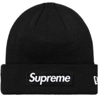 シュプリーム(Supreme)のSupreme New Era Box Logo Beanie Black (ニット帽/ビーニー)