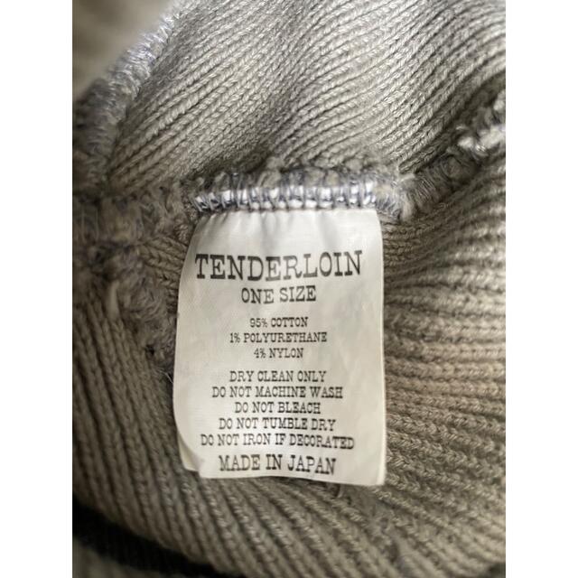 TENDERLOIN(テンダーロイン)のBEANIE COTTON ビーニー グレー　美品　レアカラー メンズの帽子(ニット帽/ビーニー)の商品写真