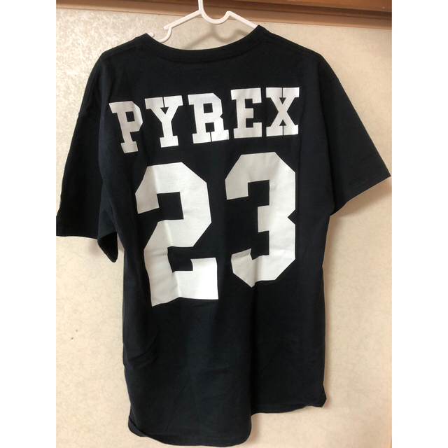 PYREX VISION Tシャツ 黒 オフホワイト off-whiteTシャツ/カットソー(半袖/袖なし)