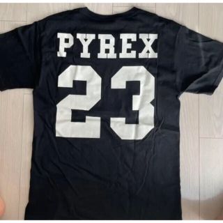 PYREX VISION Tシャツ 黒 オフホワイト off-whiteTシャツ/カットソー(半袖/袖なし)