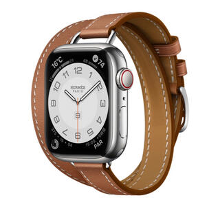 エルメス(Hermes)のApple Watch 7 Hermès -41mmシルバーステンレスケース(腕時計)