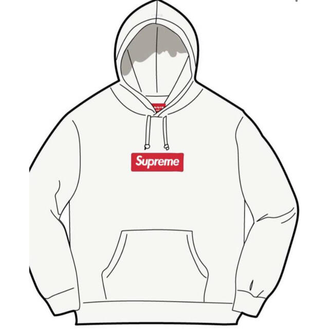 Supreme - Supreme Box Logo Hooded Sweatshirt White