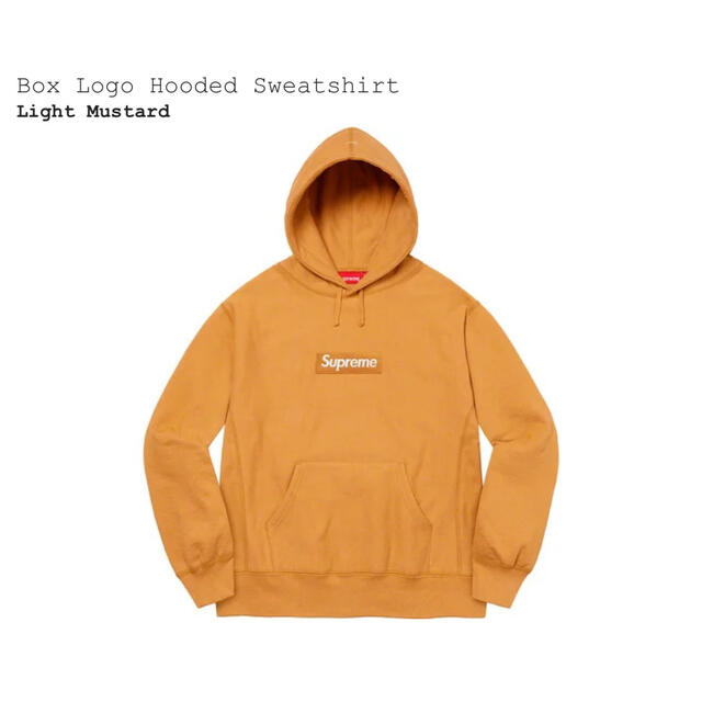 Box Logo Hooded Sweatshirt Light Mustard