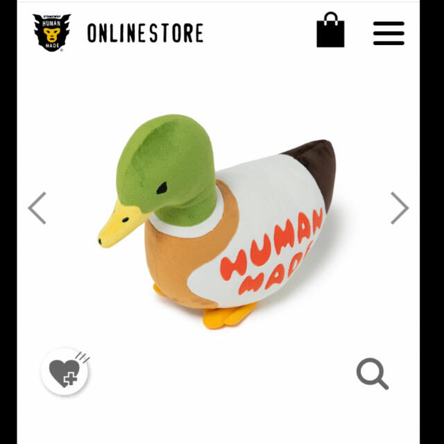 HUMAN MADE  HOLIDAY DUCK PLUSH DOLL