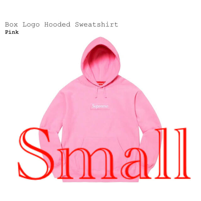 トップスSupreme Box Logo Hooded Sweatshirt Pink