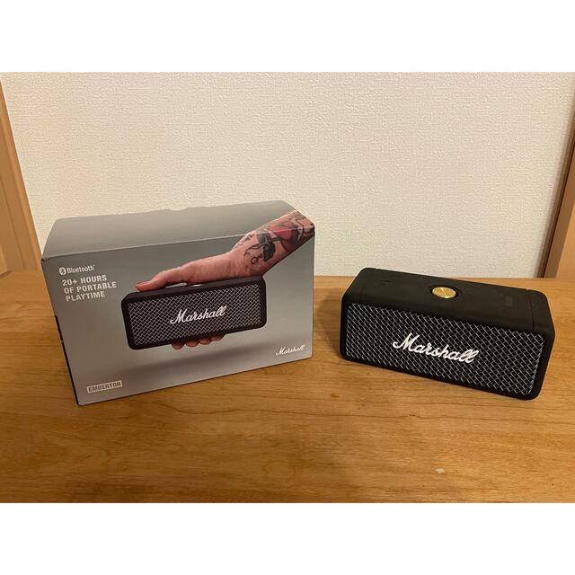 オーディオ機器Bluetoothスピーカー　Marshall EMBERTON BLACK