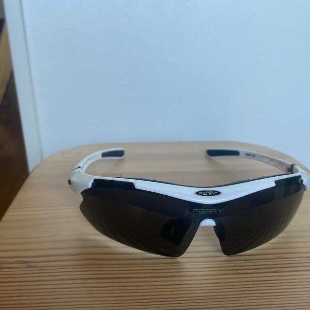 FERRY 偏光レンズ スポーツサングラス ゴーグル仕様 フルセット メンズのファッション小物(サングラス/メガネ)の商品写真