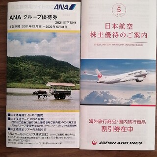 エーエヌエー(ゼンニッポンクウユ)(ANA(全日本空輸))のANA JAL 株主優待 冊子セット「2022年5月31日」(その他)