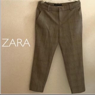 ザラ(ZARA)のZARA ザラ   チェック パンツ(クロップドパンツ)