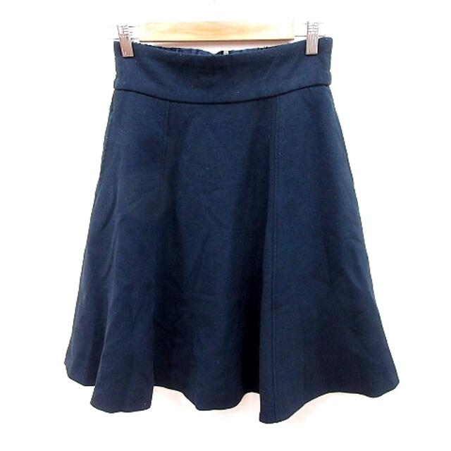 BLISS POINT(ブリスポイント)のブリスポイント BLISSPOINT スカート フレア ひざ丈 M 紺 レディースのスカート(ひざ丈スカート)の商品写真