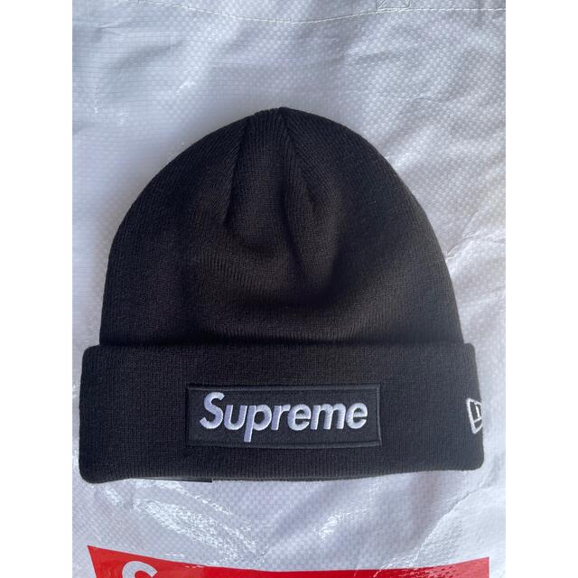 Supreme New Era Box Logo Beanie  black