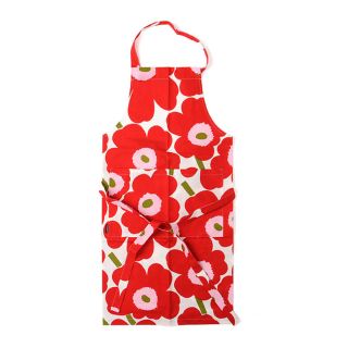 マリメッコ(marimekko)のラスト1点★marimekko 限定色 エプロン UNIKKO ラズベリー廃盤色(その他)