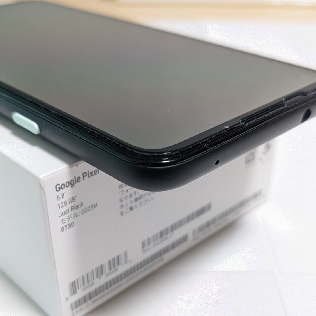 Google Pixel(グーグルピクセル)の（中古）Google Pixel 4a  JustBlack SIMフリー スマホ/家電/カメラのスマートフォン/携帯電話(スマートフォン本体)の商品写真