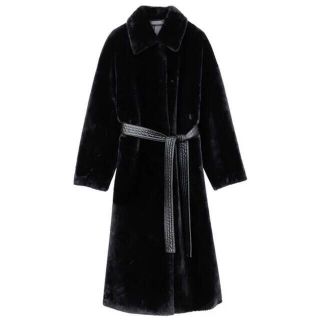 アメリヴィンテージ(Ameri VINTAGE)の完売新品 MANY WAY FAKE BOA COATブラック(ロングコート)