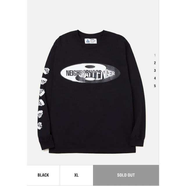 NEIGHBORHOOD(ネイバーフッド)のCHALLENGER ×NEIGHBORHOOD ロンT 黒　XL メンズのトップス(Tシャツ/カットソー(七分/長袖))の商品写真