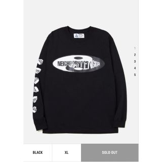 ネイバーフッド(NEIGHBORHOOD)のCHALLENGER ×NEIGHBORHOOD ロンT 黒　XL(Tシャツ/カットソー(七分/長袖))