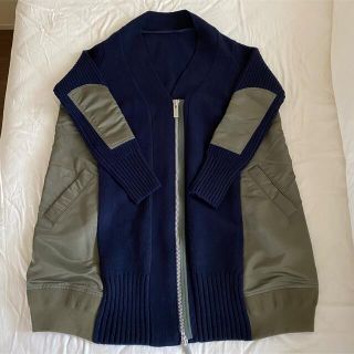 サカイ(sacai)の【☆美品☆】sacaiニットコンビアウター(ブルゾン)