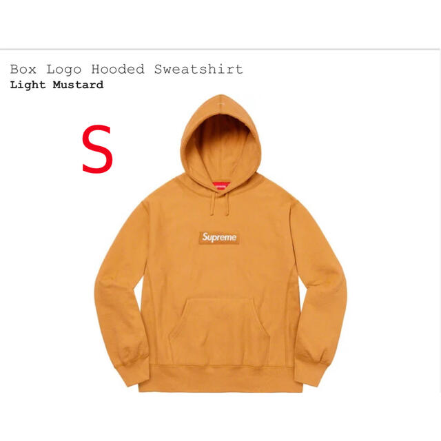 トップスsupreme 21fw BOXロゴフーディ チャコール Lサイズ 新品・未使用