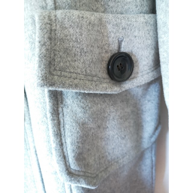 espritmur　ロングコート　グレー　9号 レディースのジャケット/アウター(ロングコート)の商品写真
