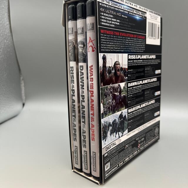 猿の惑星　4k  輸入盤　トリロジー　日本語吹き替え字幕あり エンタメ/ホビーのDVD/ブルーレイ(外国映画)の商品写真