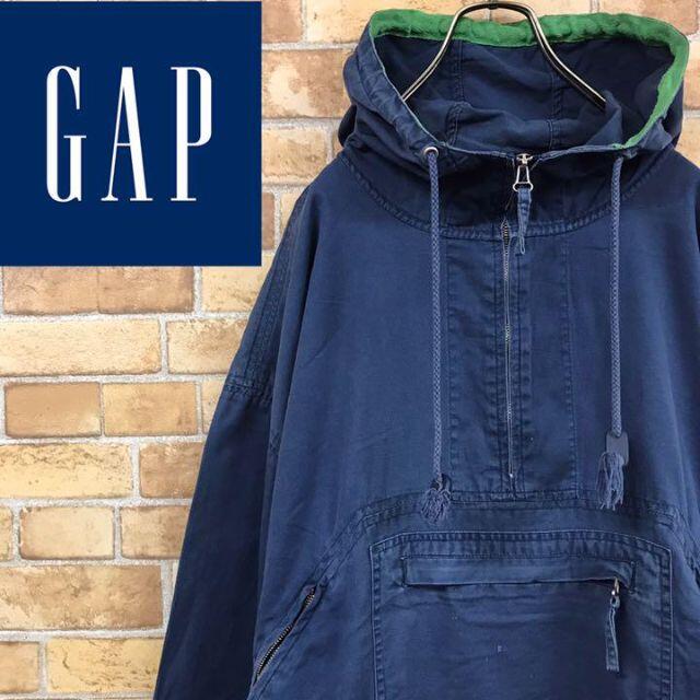 【美品】オールドGAP トラックジャケット 90s カーキ 2本ライン　キッズL