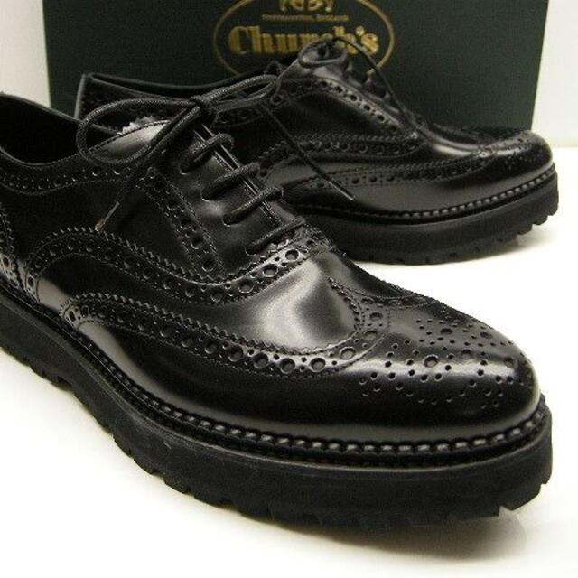 サイズ39.5■CHURCH'S■厚底ウイングチップシューズ■新品■レディース