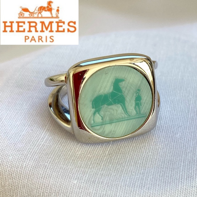 Hermes(エルメス)の超美品✨常田大希さん着用 HERMES エルメス コロゾリング  シェル 12号 レディースのアクセサリー(リング(指輪))の商品写真