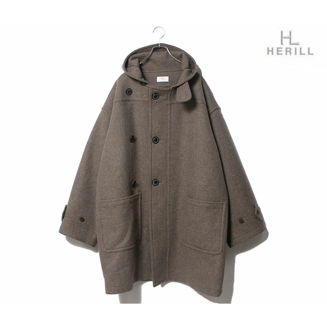 HERILL  Black sheep duffle coat サイズ1