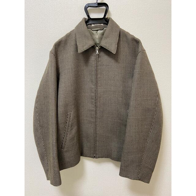 AURALEE 18AW ハウンドトゥース ダブルフェイス ブルゾン アウター