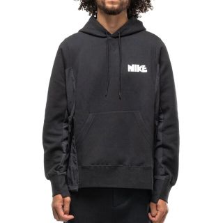 ナイキ(NIKE)の◆ Sacai x Nike コラボ ドッキングパーカー ブラック ◆(パーカー)