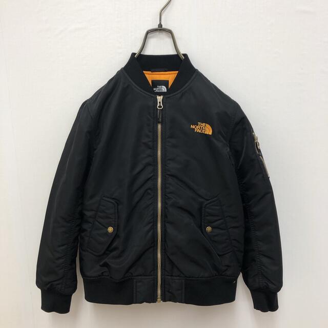 THE NORTH FACE(ザノースフェイス)の【☆ノースフェイス☆】MA-1　ブラック　キッズ140 キッズ/ベビー/マタニティのキッズ服男の子用(90cm~)(ジャケット/上着)の商品写真