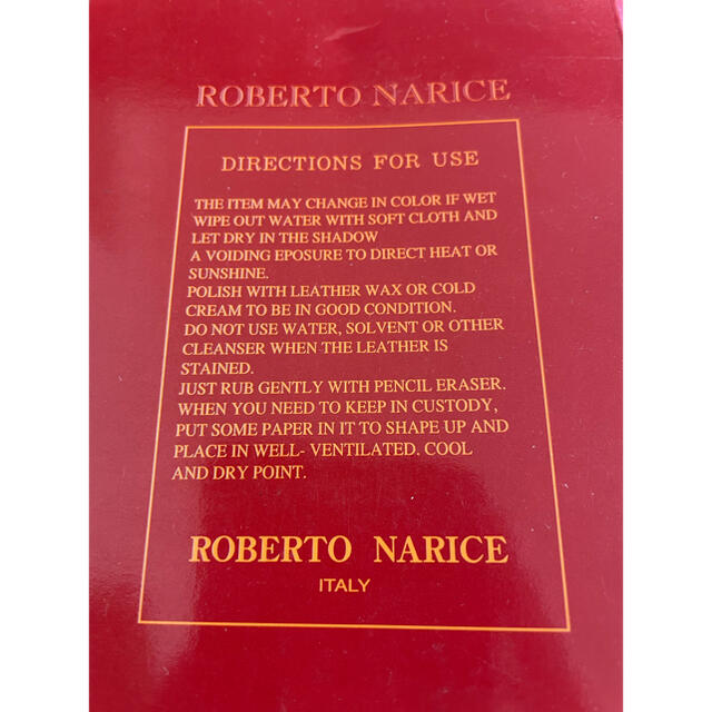ROBERTO NariceITALY 手袋 黒　メンズ メンズのファッション小物(手袋)の商品写真