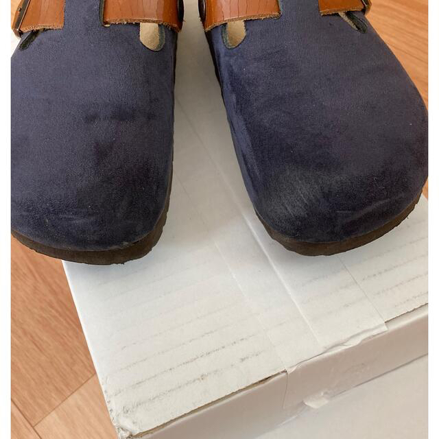 BIRKENSTOCK(ビルケンシュトック)のビルケンシュトック　ボストン　ネイビー レディースの靴/シューズ(スリッポン/モカシン)の商品写真