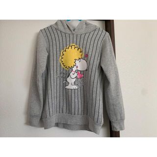 ピーナッツ(PEANUTS)のpeanutsピーナッツ スヌーピー裏起毛パーカー 160トレーナー(Tシャツ/カットソー)