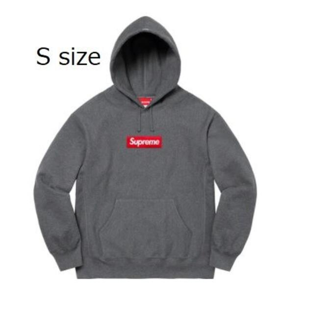 Box Logo Hooded Sweatshirt Charcoal S