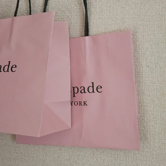 kate spade new york(ケイトスペードニューヨーク)のKate spade ピンクショッパー２枚 レディースのバッグ(ショップ袋)の商品写真