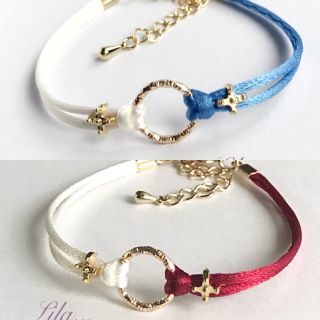 推し活.記念日.誕生日.ギフトに☆お揃い.ペアで3点¥1250リングデザイン(ブレスレット/バングル)