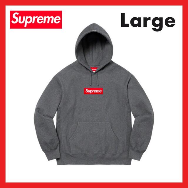 Supreme box logo hooded sweatshirt チャコール新品未使用購入