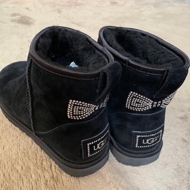 UGG - UGG ムートンブーツ スワロフスキー ラインストーン リボンの