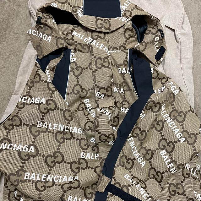 Gucci(グッチ)の緊急値下げ☆GUCCI×BALENCIAGAJumbo GG jacket メンズのジャケット/アウター(ナイロンジャケット)の商品写真